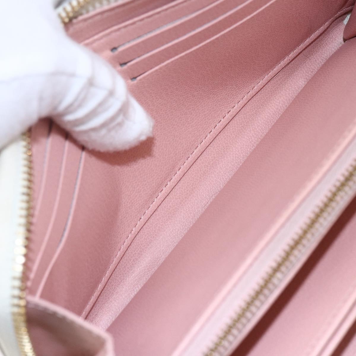 LOUIS VUITTON Monogram Coussin Zippy Long Wallet Pink M82290 LV Auth 143915