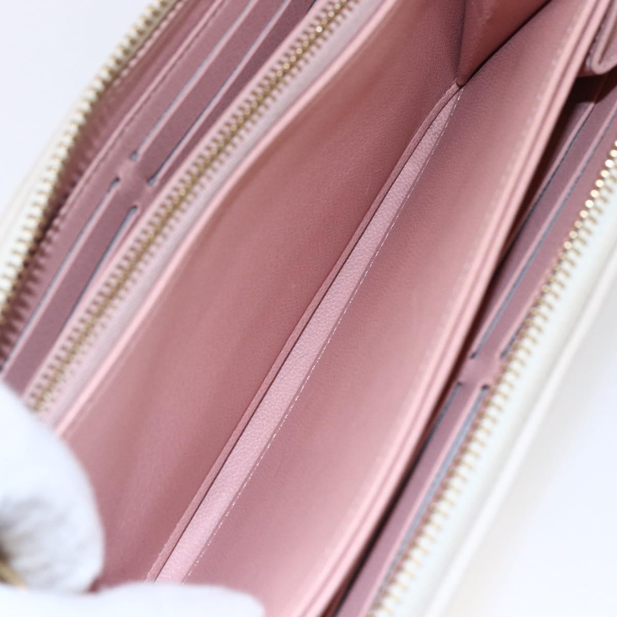 LOUIS VUITTON Monogram Coussin Zippy Long Wallet Pink M82290 LV Auth 143915