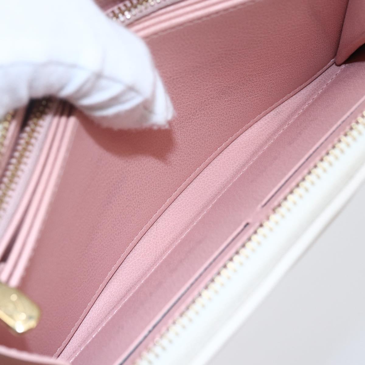 LOUIS VUITTON Monogram Coussin Zippy Long Wallet Pink M82290 LV Auth 143915