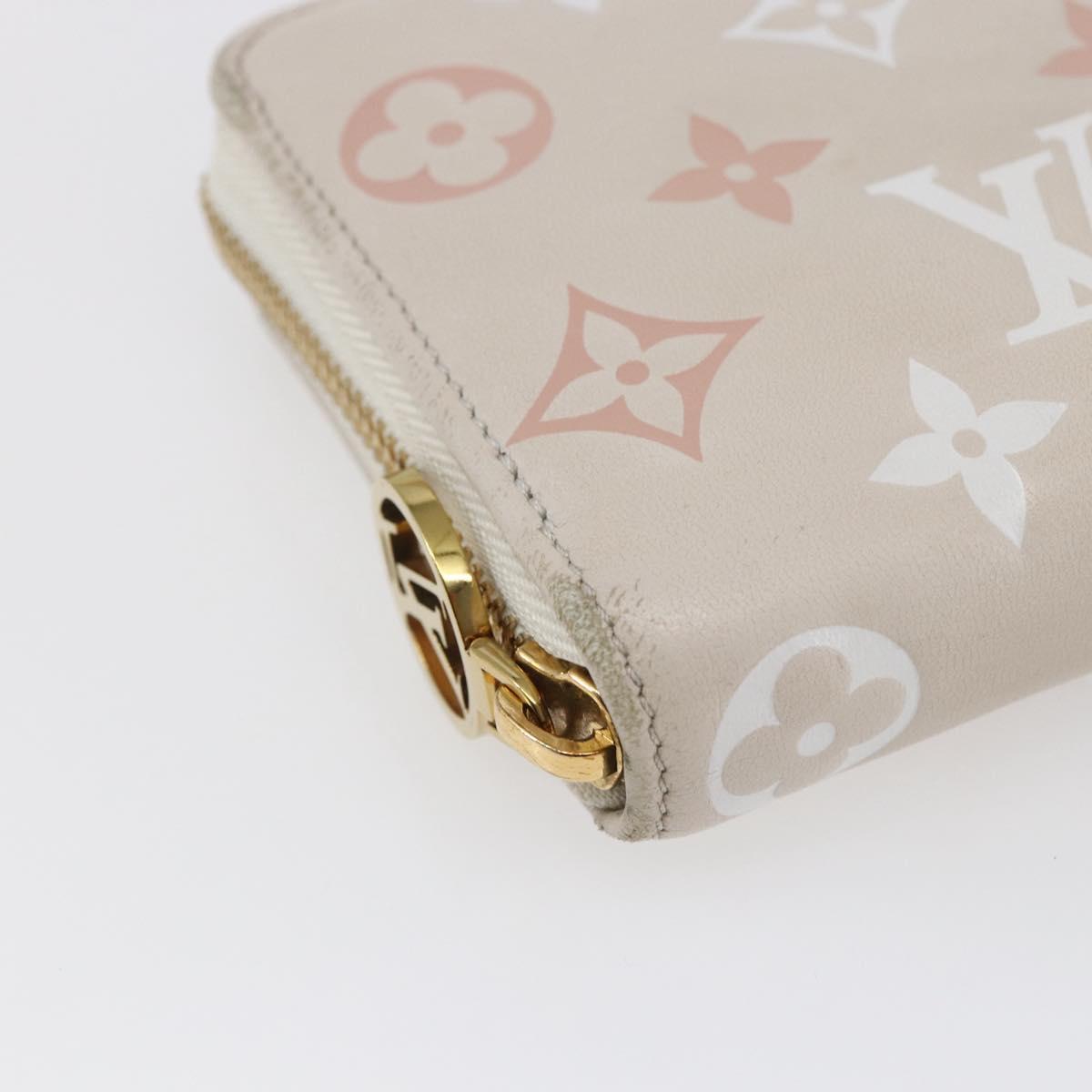 LOUIS VUITTON Monogram Coussin Zippy Long Wallet Pink M82290 LV Auth 143915
