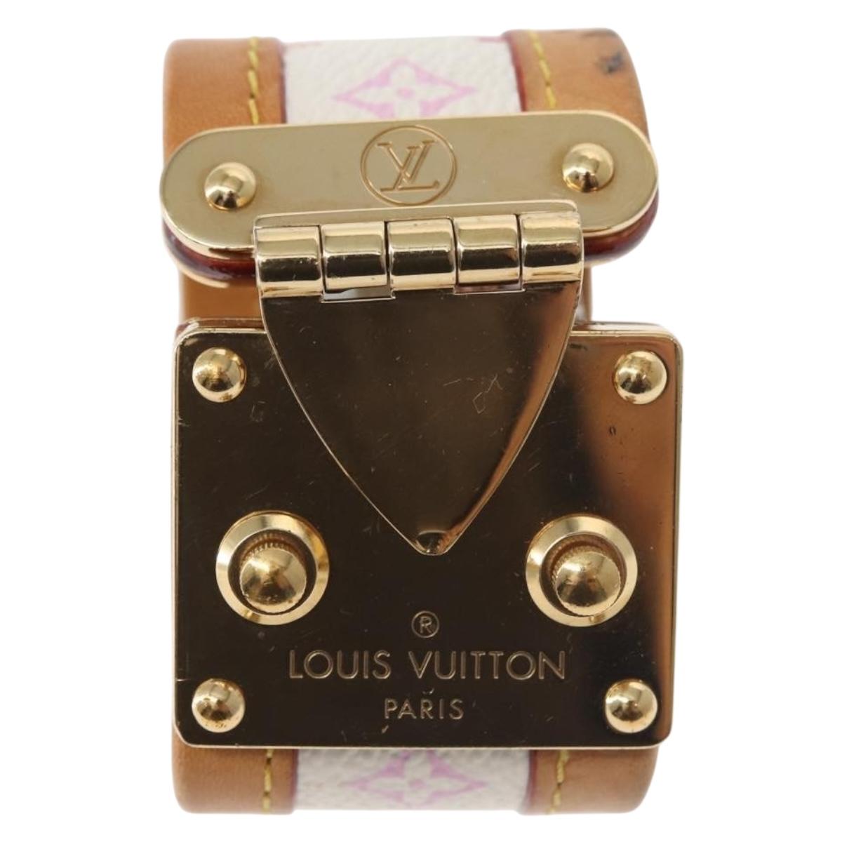 LOUIS VUITTON Monogram Multicolor Cerule Bracelet White M92593 LV Auth 143917