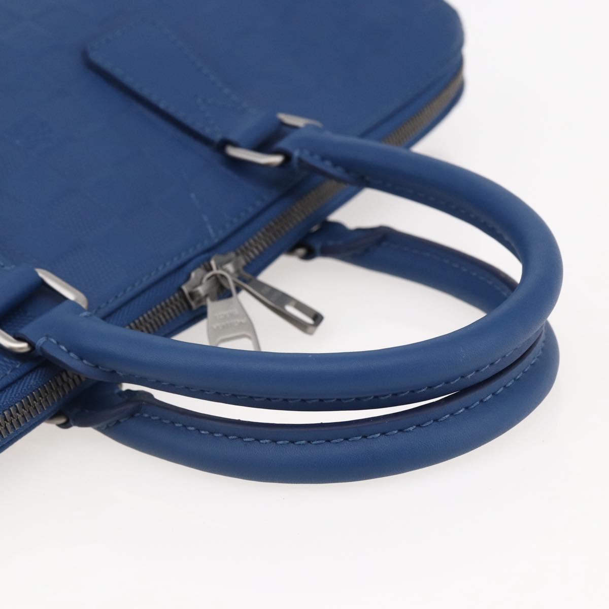 LOUIS VUITTON Damier Infini Porte DocumentsJules Bag Blue N41328 Auth 143920