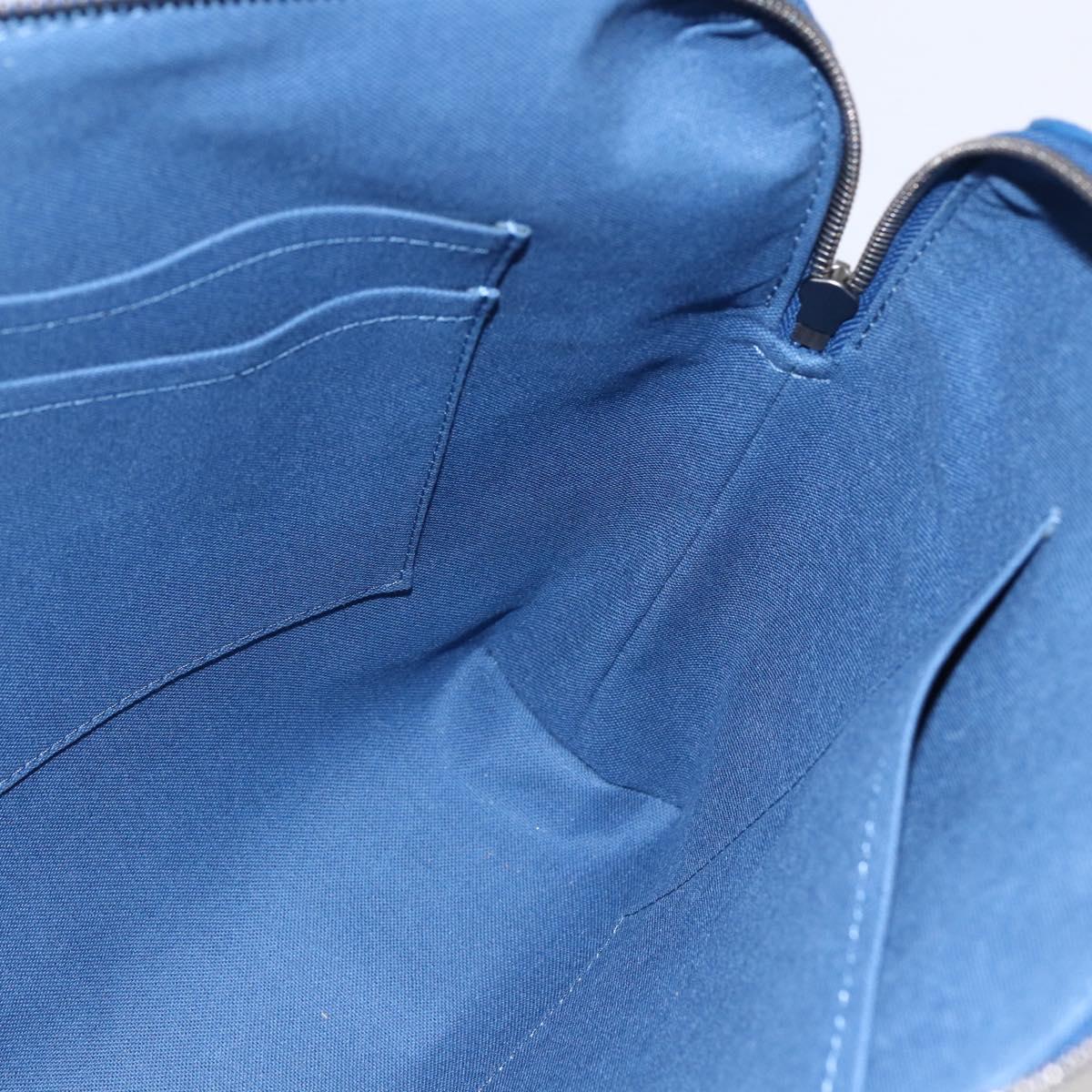 LOUIS VUITTON Damier Infini Porte DocumentsJules Bag Blue N41328 Auth 143920