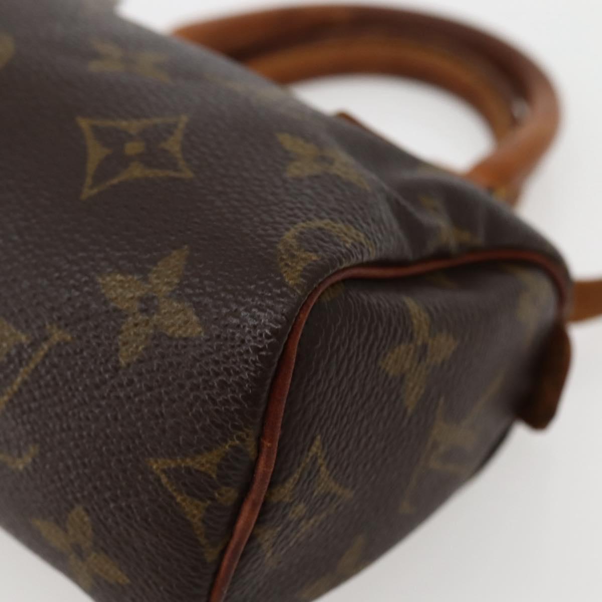 LOUIS VUITTON Monogram Mini Speedy Hand Bag M41534 LV Auth 143932