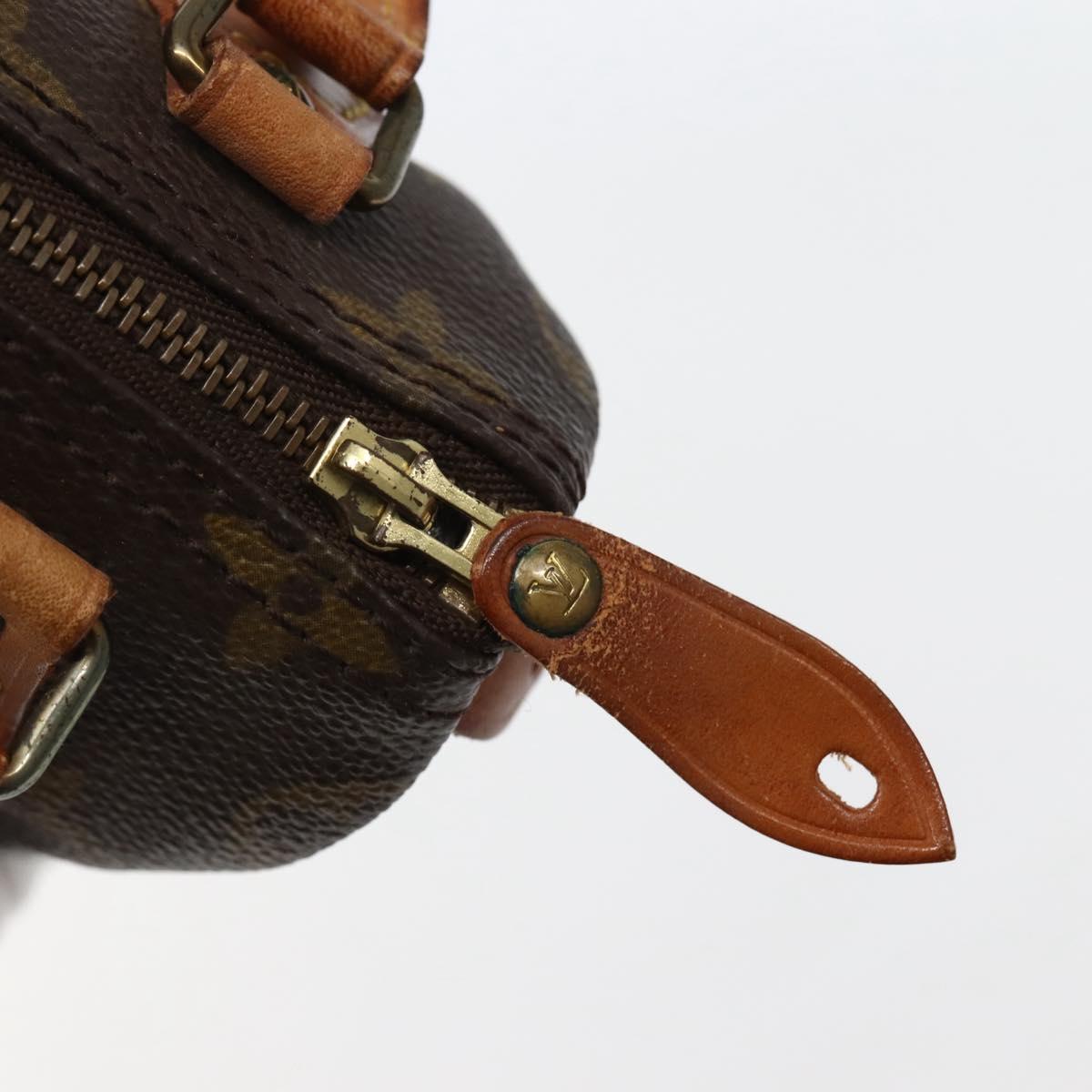 LOUIS VUITTON Monogram Mini Speedy Hand Bag M41534 LV Auth 143932