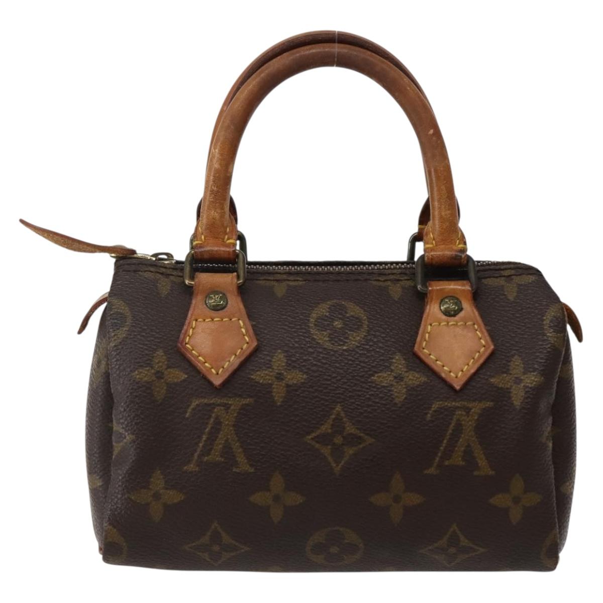 LOUIS VUITTON Monogram Mini Speedy Hand Bag M41534 LV Auth 143932