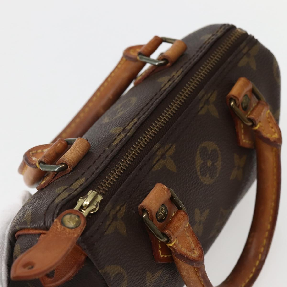 LOUIS VUITTON Monogram Mini Speedy Hand Bag M41534 LV Auth 143932