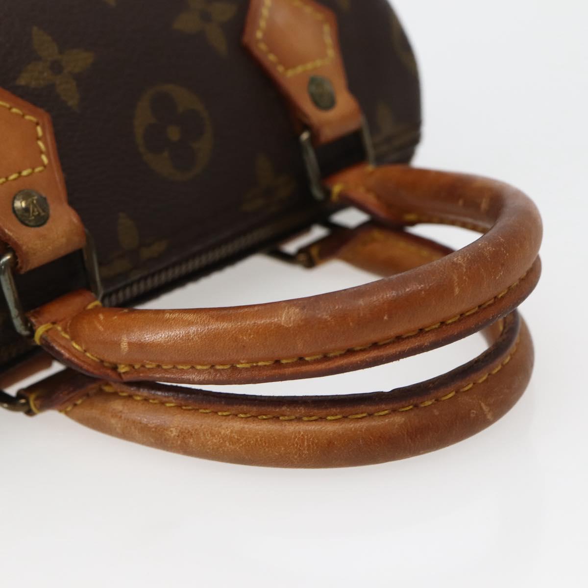 LOUIS VUITTON Monogram Mini Speedy Hand Bag M41534 LV Auth 143932