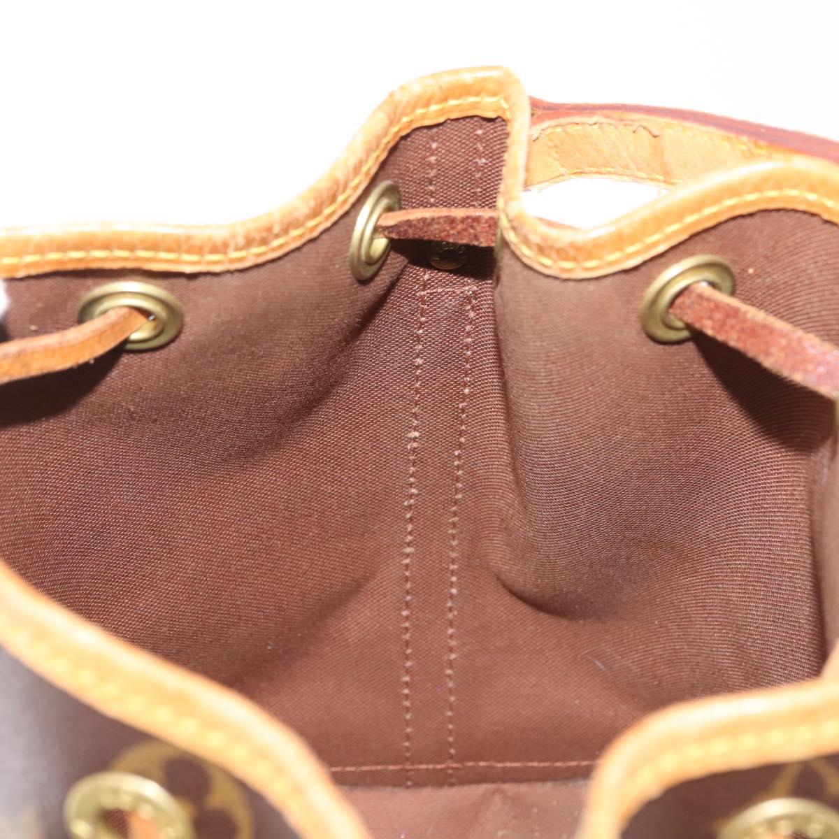 LOUIS VUITTON Monogram Mini Noe Hand Bag M42227 LV Auth 143935