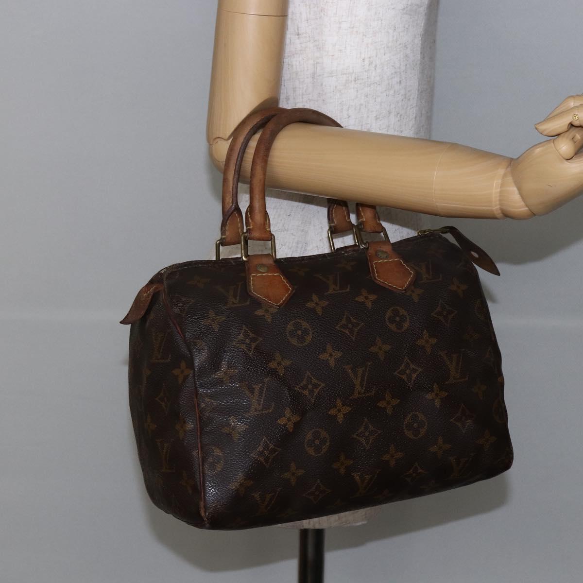 LOUIS VUITTON Monogram Speedy 25 Hand Bag M41528 LV Auth 143937