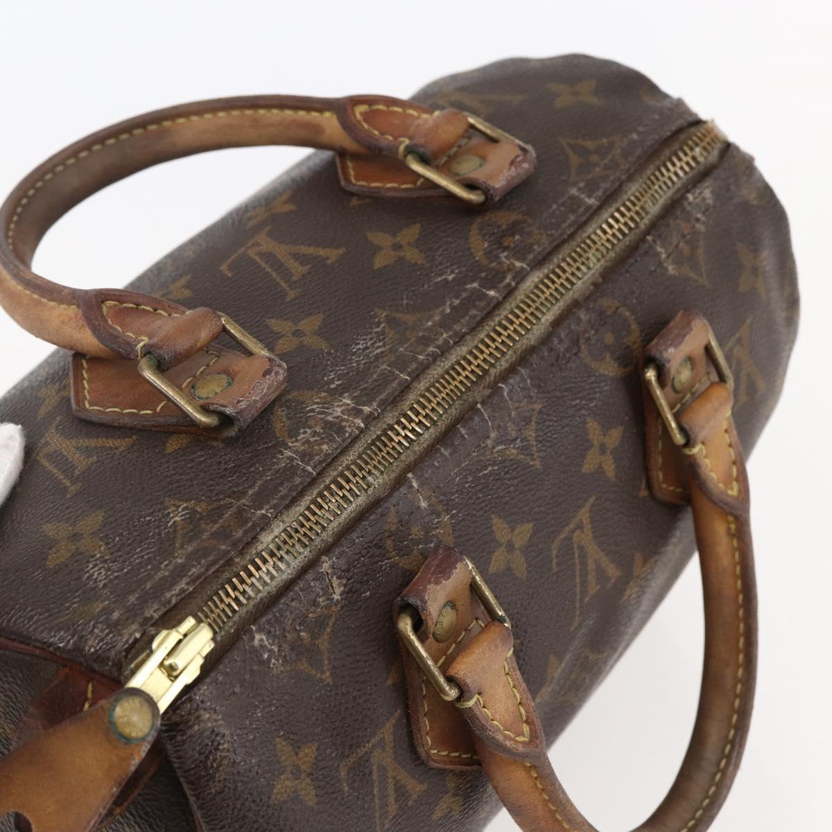 LOUIS VUITTON Monogram Speedy 25 Hand Bag M41528 LV Auth 143937