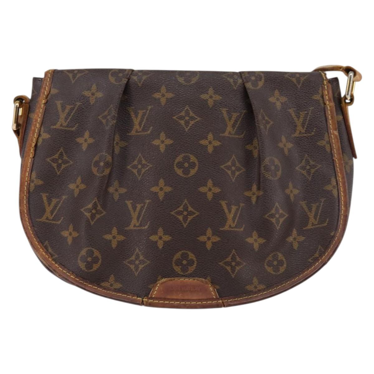 LOUIS VUITTON Monogram Menilmontant PM Shoulder Bag M40474 LV Auth 143941