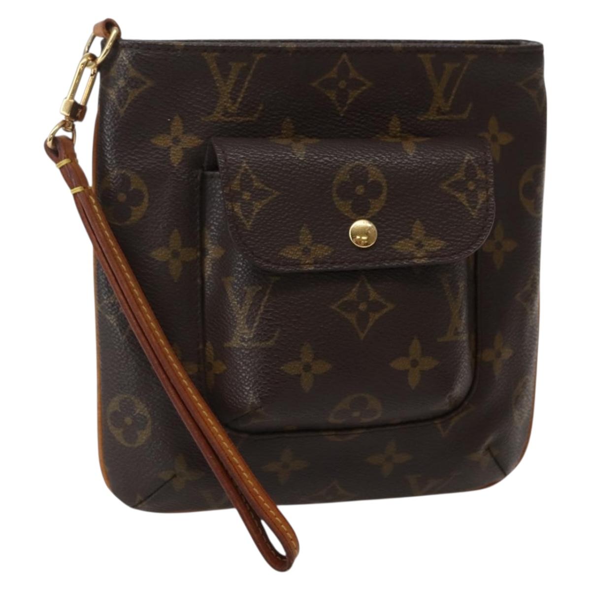 LOUIS VUITTON Monogram Partition Pouch M51901 LV Auth 143944