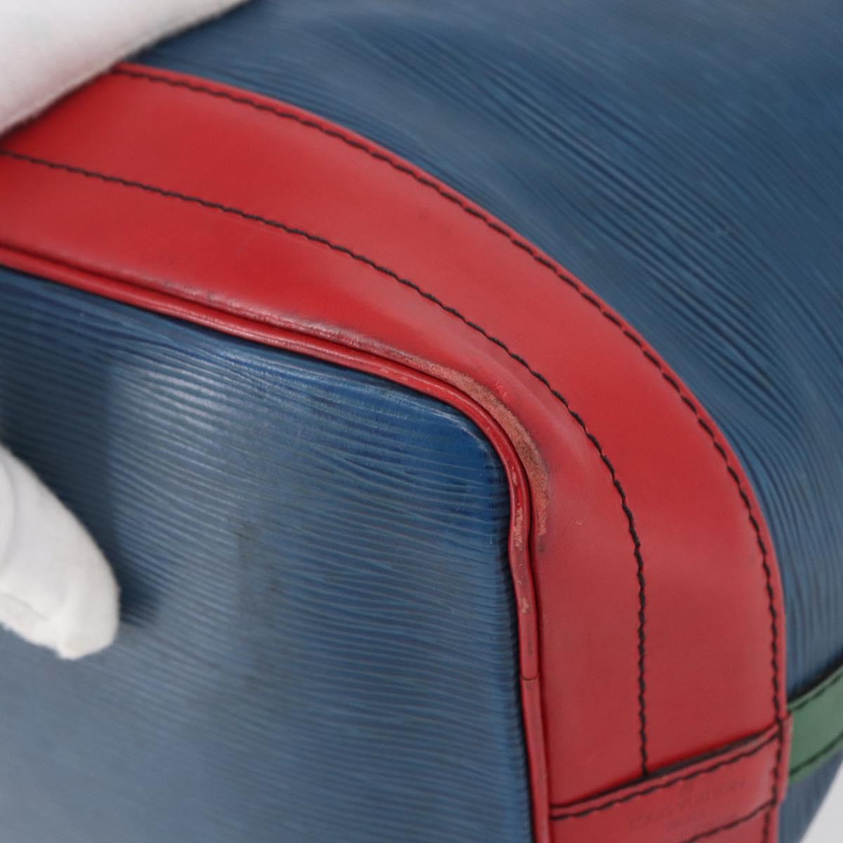 LOUIS VUITTON Epi Tricolor Noe Shoulder Bag Blue Red Green M44082 Auth 143946