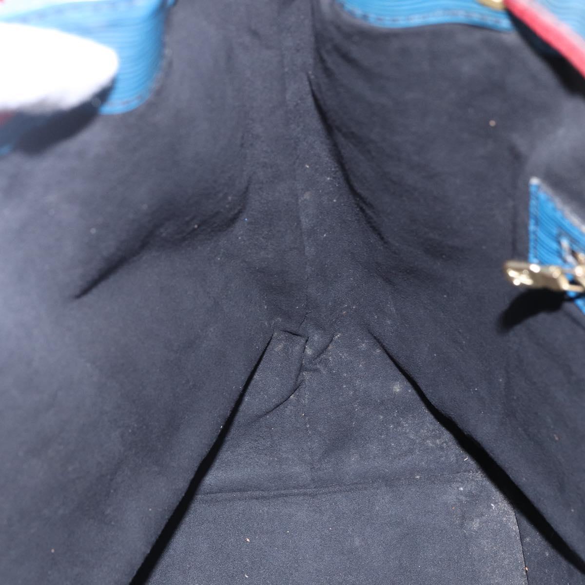 LOUIS VUITTON Epi Tricolor Noe Shoulder Bag Blue Red Green M44082 Auth 143946