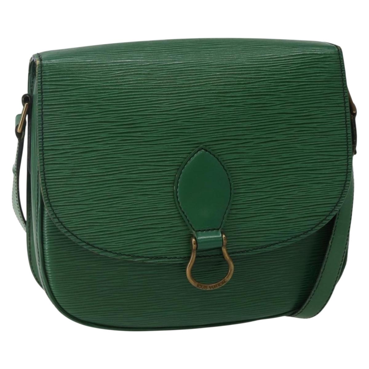 LOUIS VUITTON Epi Saint Cloud GM Shoulder Bag Green M52194 LV Auth 143947