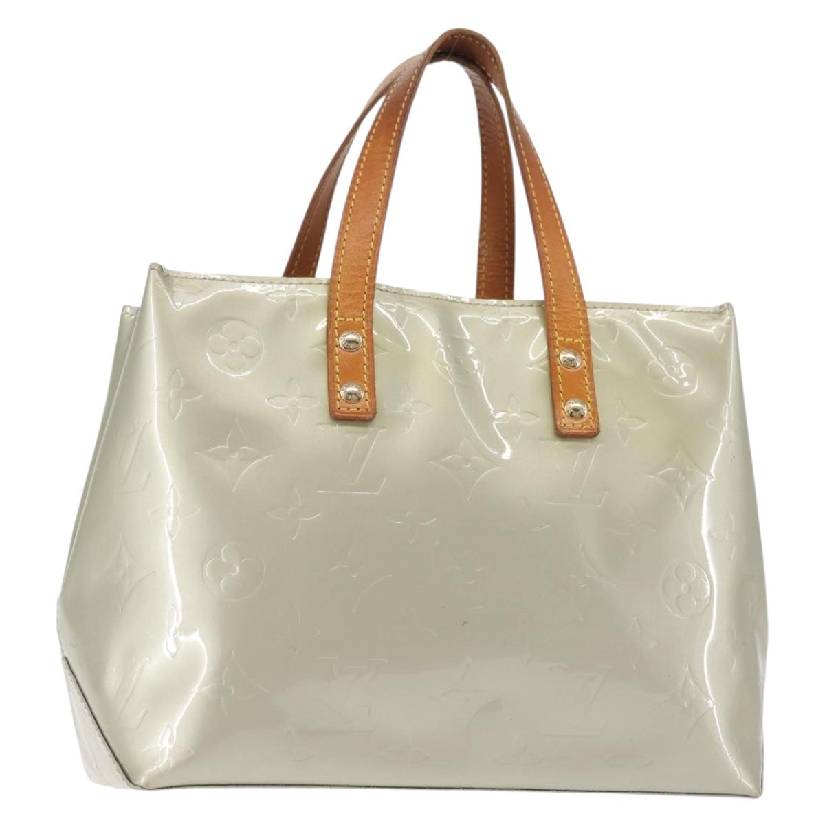 LOUIS VUITTON Monogram Vernis Reade PM Hand Bag Gris M91145 LV Auth 143949
