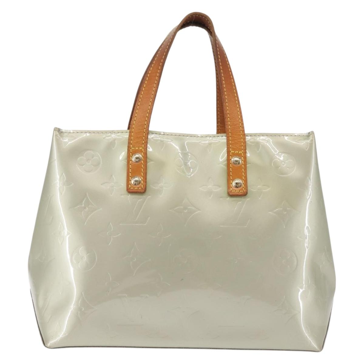 LOUIS VUITTON Monogram Vernis Reade PM Hand Bag Gris M91145 LV Auth 143949