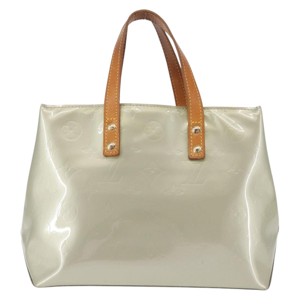 LOUIS VUITTON Monogram Vernis Reade PM Hand Bag Gris M91145 LV Auth 143949