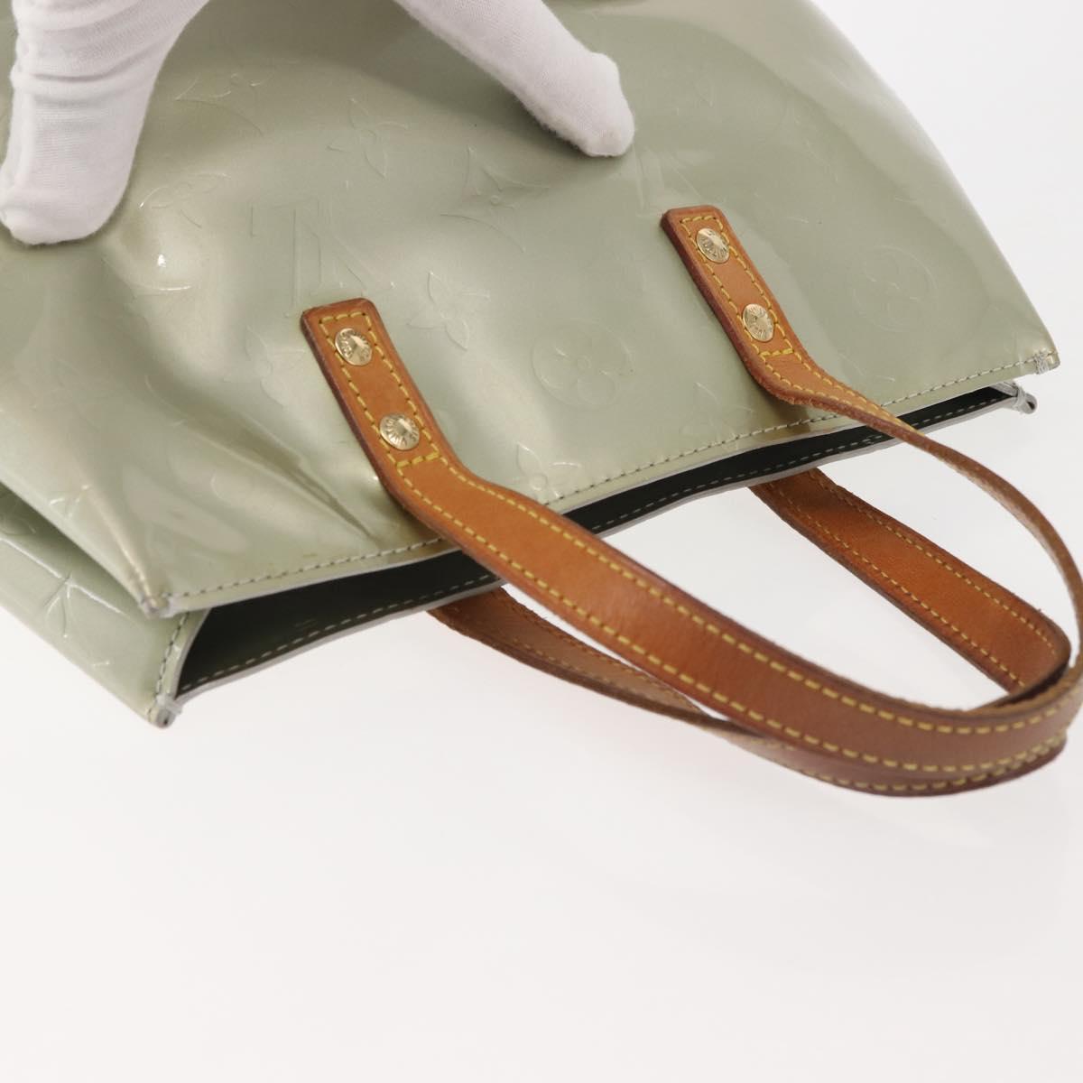 LOUIS VUITTON Monogram Vernis Reade PM Hand Bag Gris M91145 LV Auth 143949