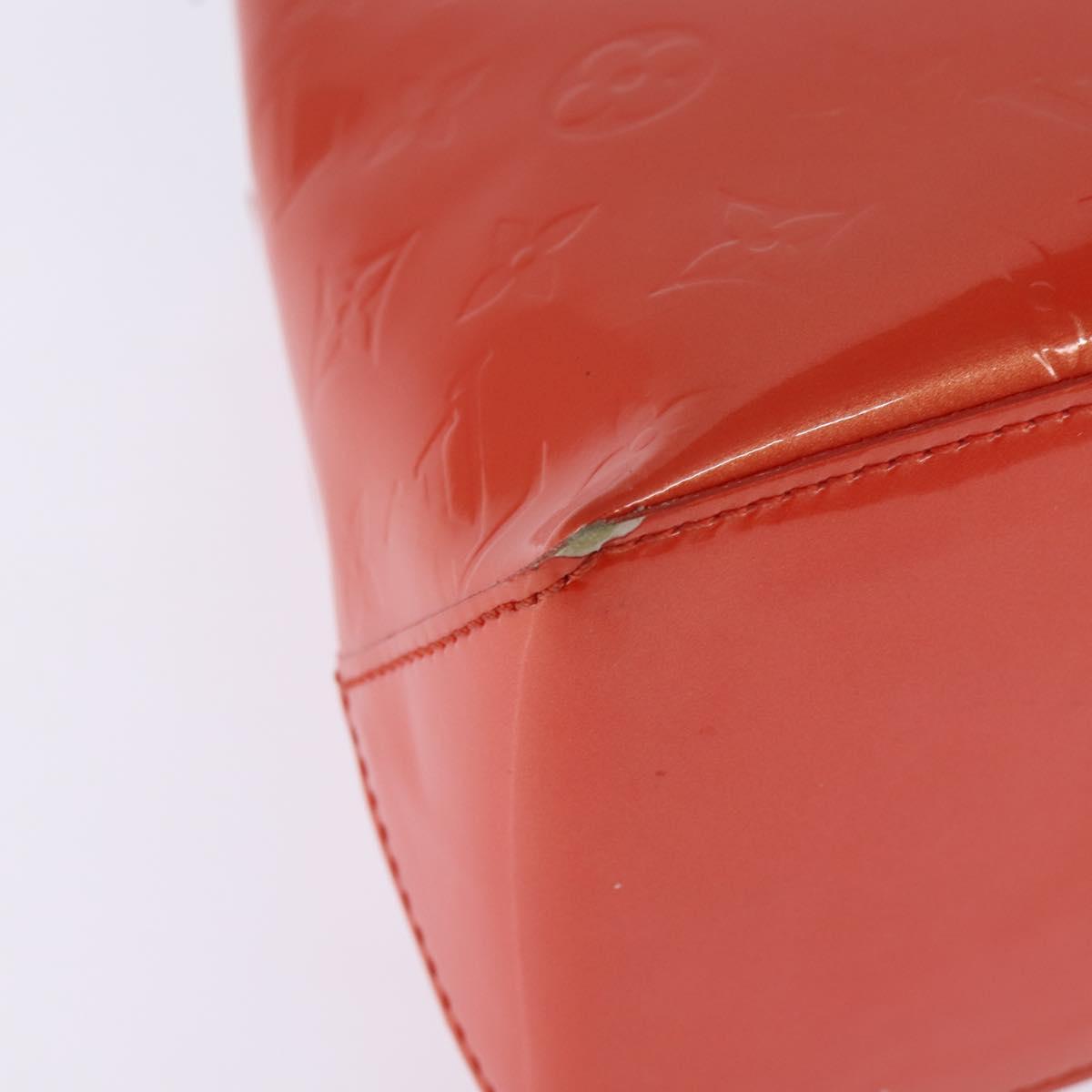 LOUIS VUITTON Monogram Vernis Wilshire PM Bag Orenge Sunset M93644 Auth 143951