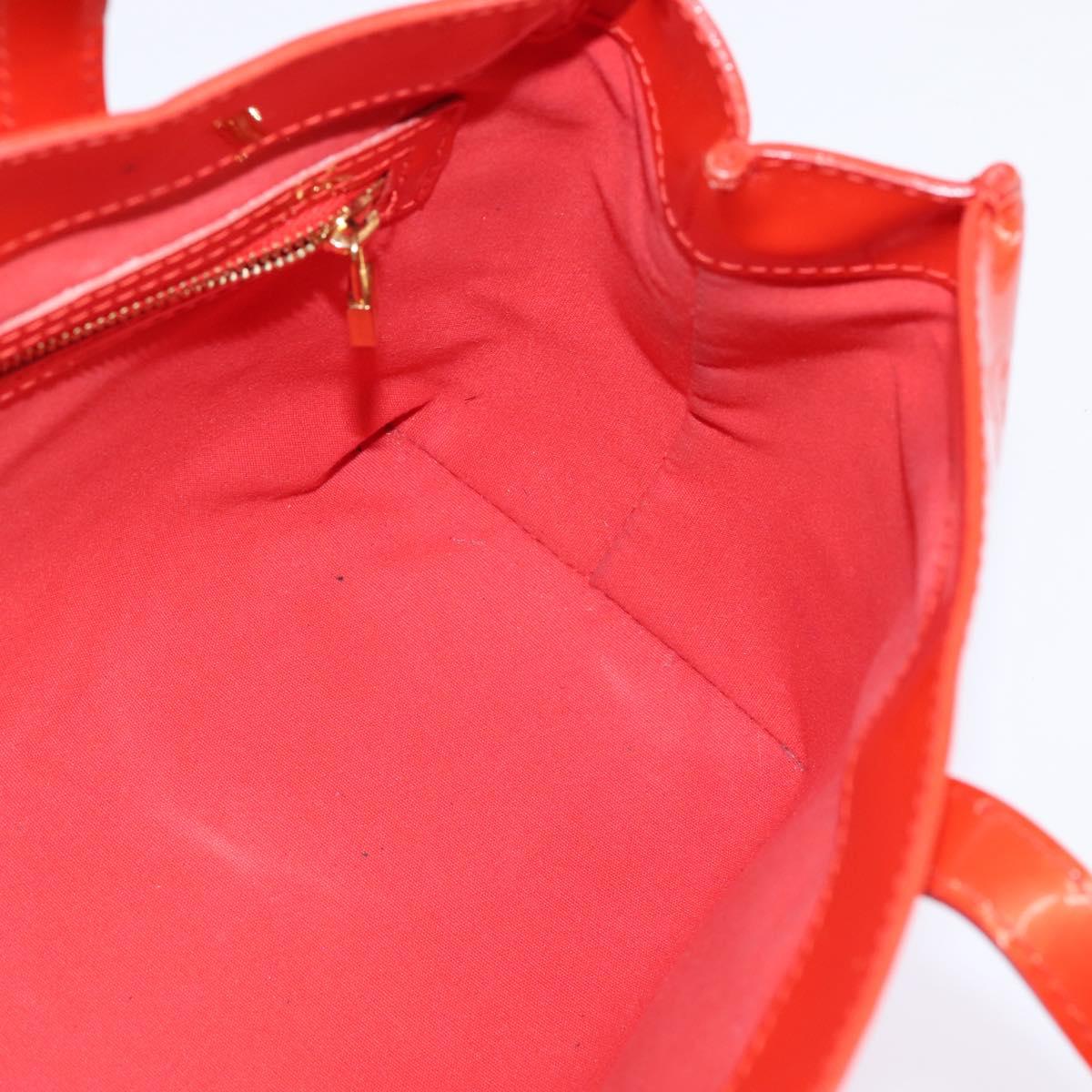 LOUIS VUITTON Monogram Vernis Wilshire PM Bag Orenge Sunset M93644 Auth 143951