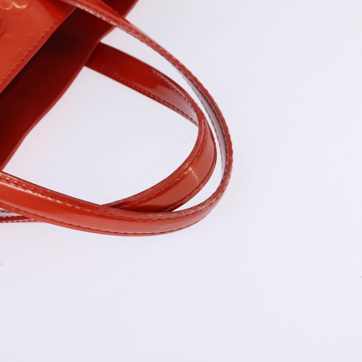LOUIS VUITTON Monogram Vernis Wilshire PM Bag Orenge Sunset M93644 Auth 143951