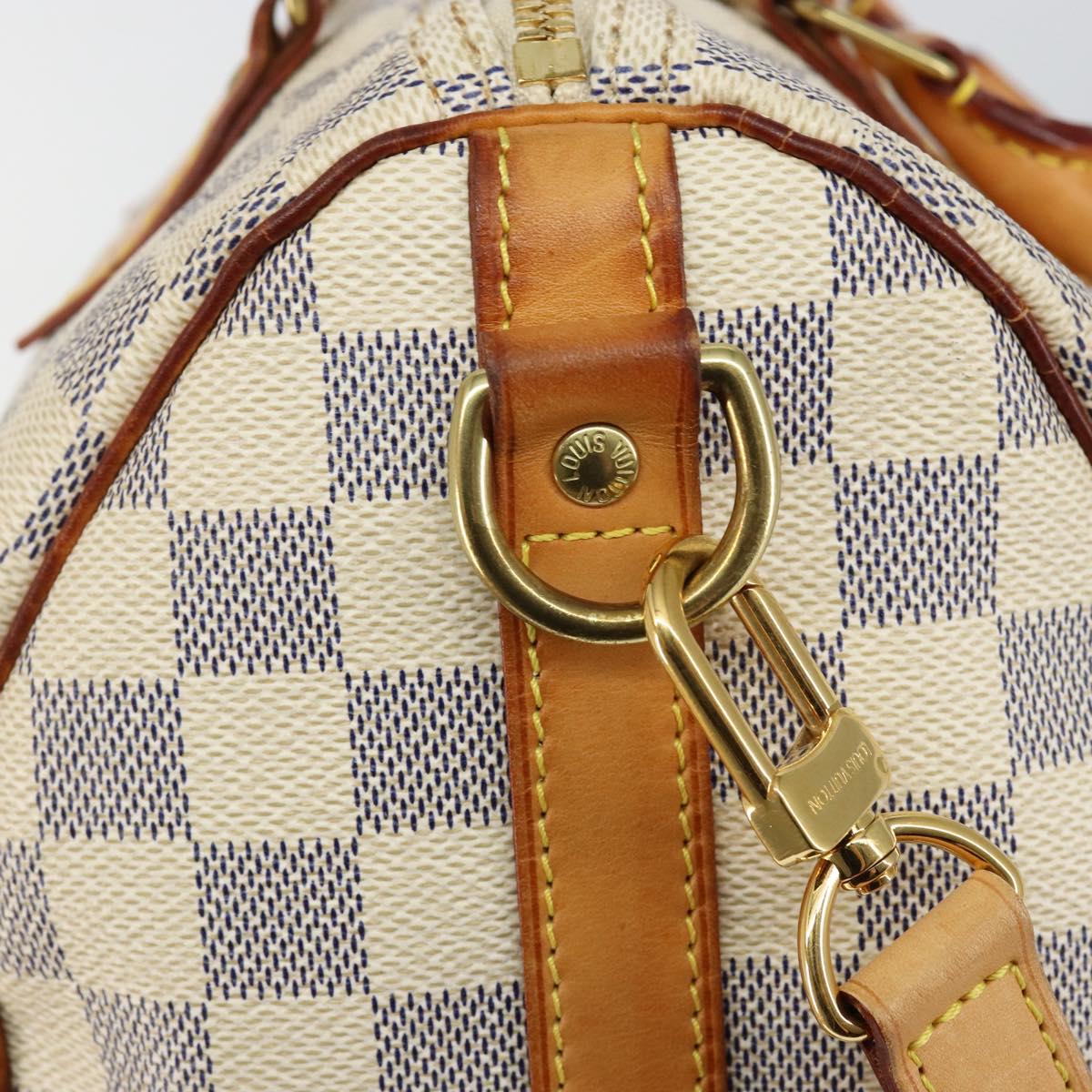 LOUIS VUITTON Damier Azur Speedy Bandouliere 25 Hand Bag N41000 LV Auth 143958V