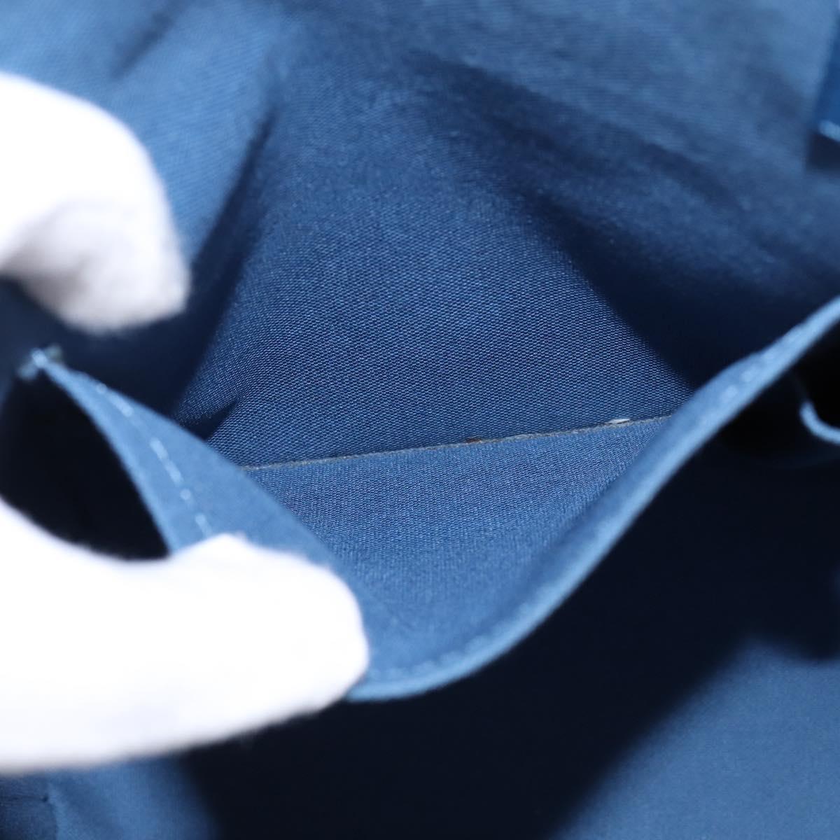 LOUIS VUITTON Damier Infini Porte DocumentsJules Bag Blue N41328 Auth 143959