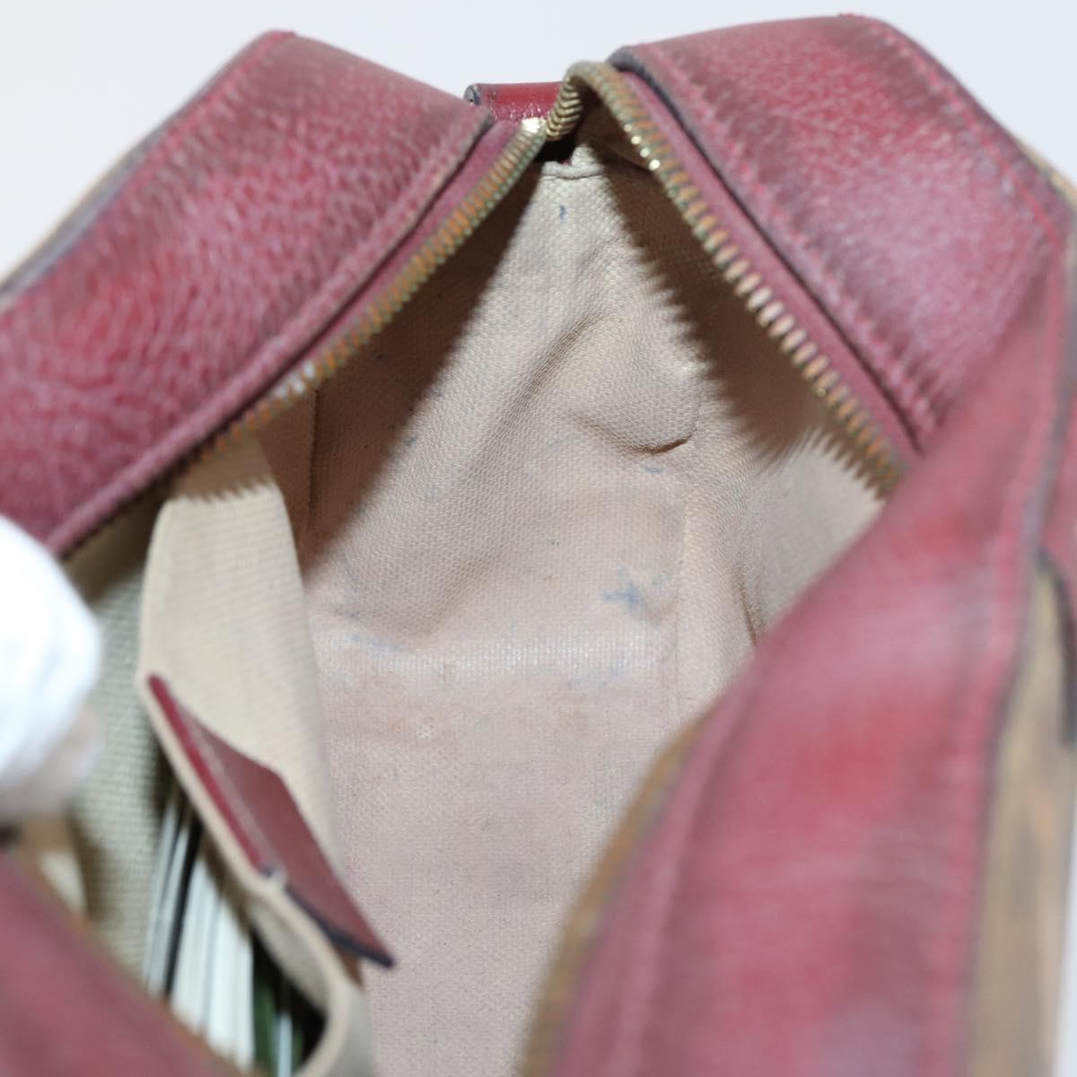 GUCCI Micro GG Supreme Doraemon Collaboration Bag PVC Beige 574886 Auth 143965