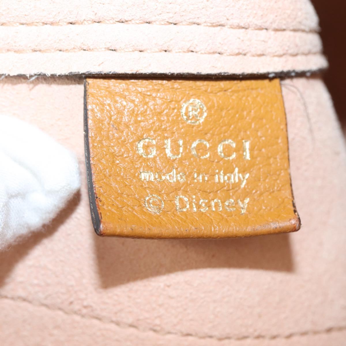 GUCCI Micro GG Supreme Disney Collaboration Bag PVC Beige 547947 Auth 143985