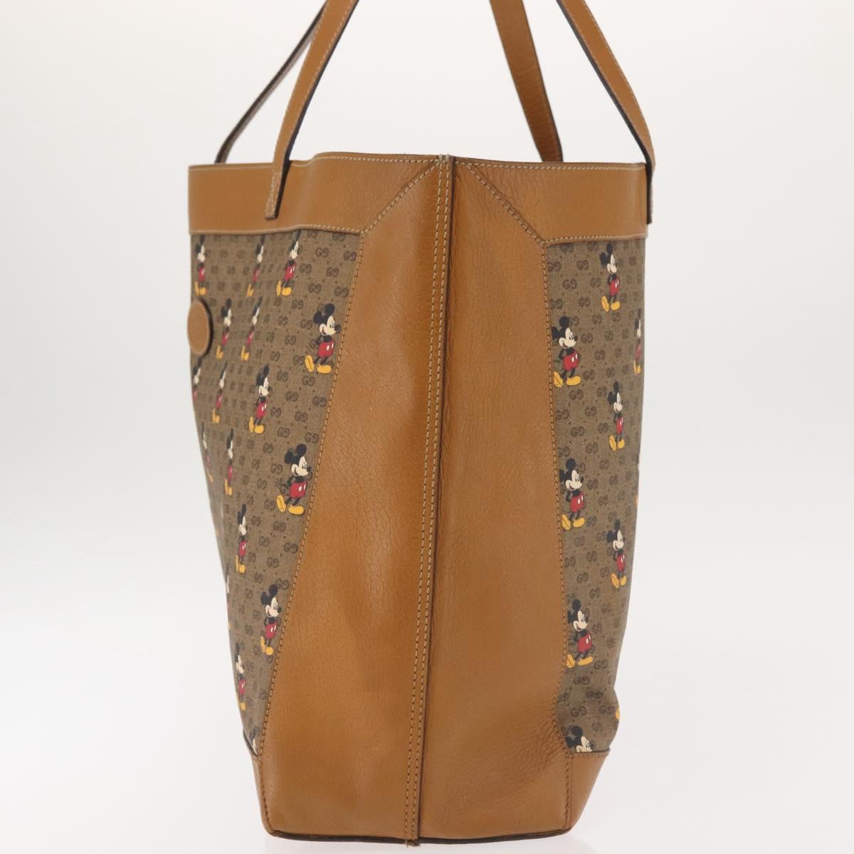 GUCCI Micro GG Supreme Disney Collaboration Bag PVC Beige 547947 Auth 143985