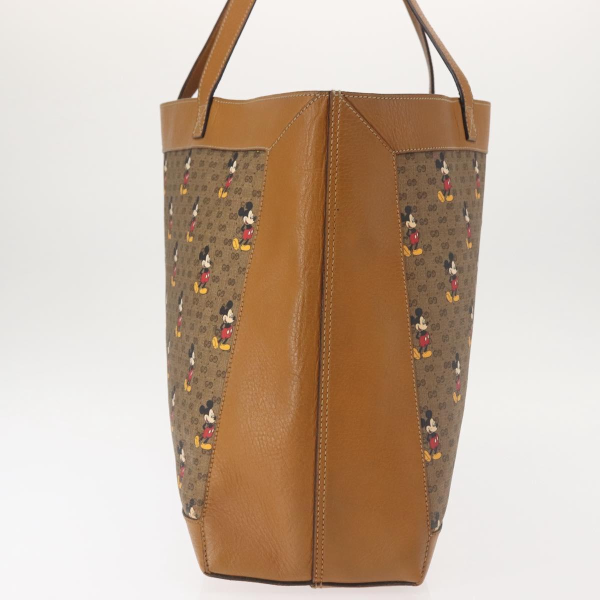 GUCCI Micro GG Supreme Disney Collaboration Bag PVC Beige 547947 Auth 143985