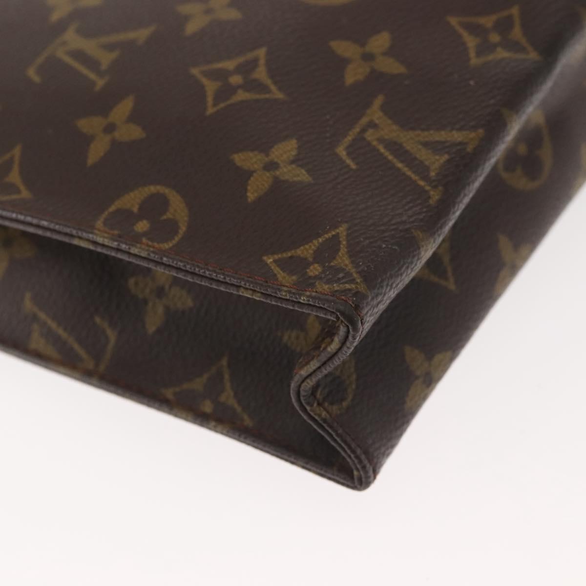 LOUIS VUITTON Monogram Poche Toilette 26 Pouch M47542 LV Auth 143988