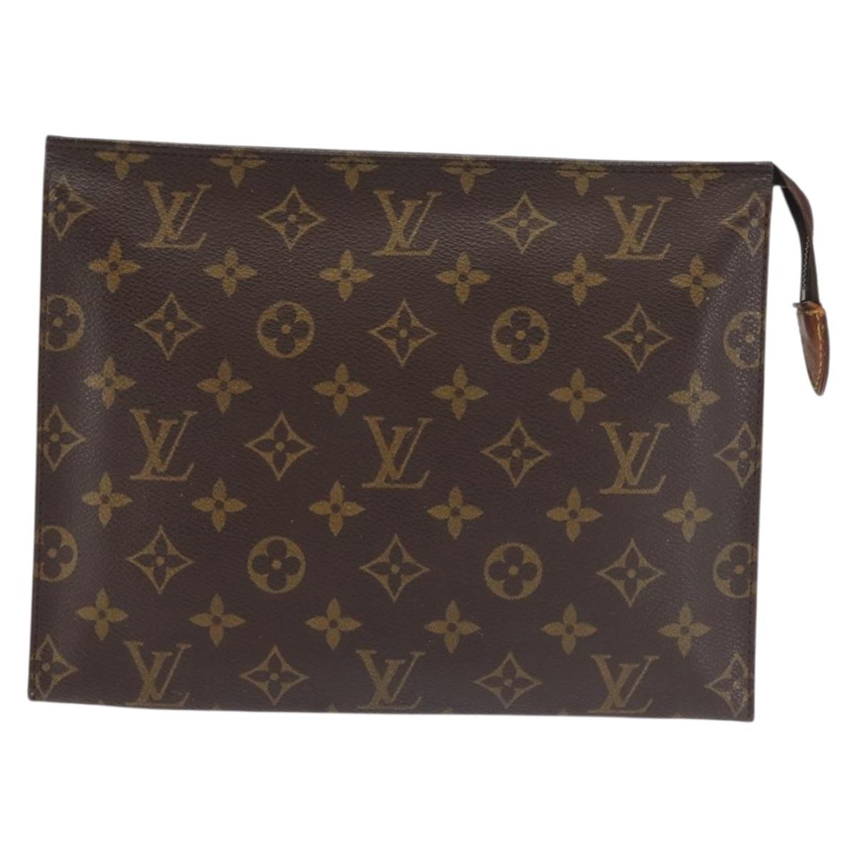 LOUIS VUITTON Monogram Poche Toilette 26 Pouch M47542 LV Auth 143988