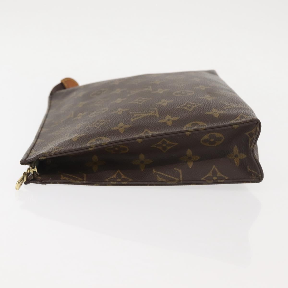 LOUIS VUITTON Monogram Poche Toilette 26 Pouch M47542 LV Auth 143988