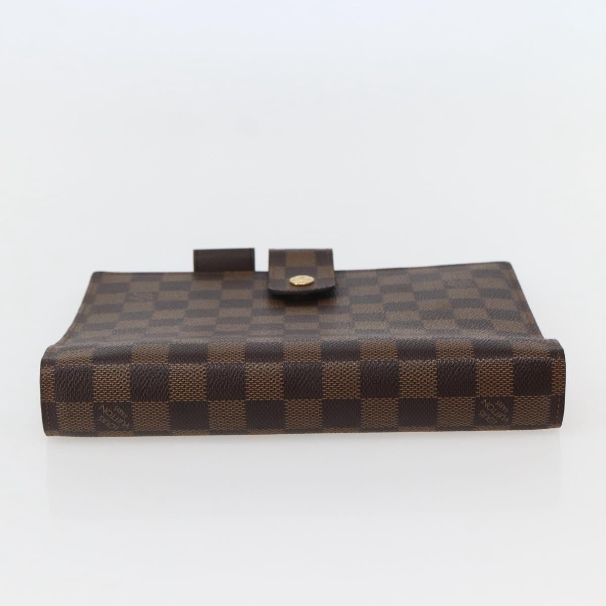LOUIS VUITTON Damier Ebene Agenda GM Day Planner Cover R20107 LV Auth 143991