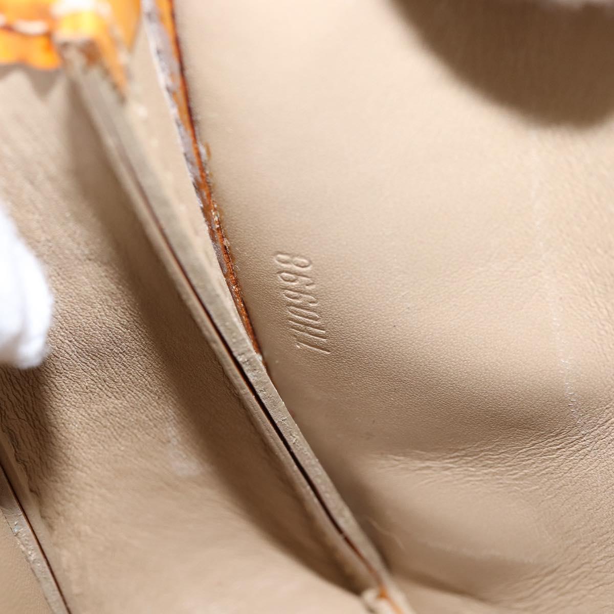 LOUIS VUITTON Monogram Vernis Lexington Pouch Beige M91010 LV Auth 143992