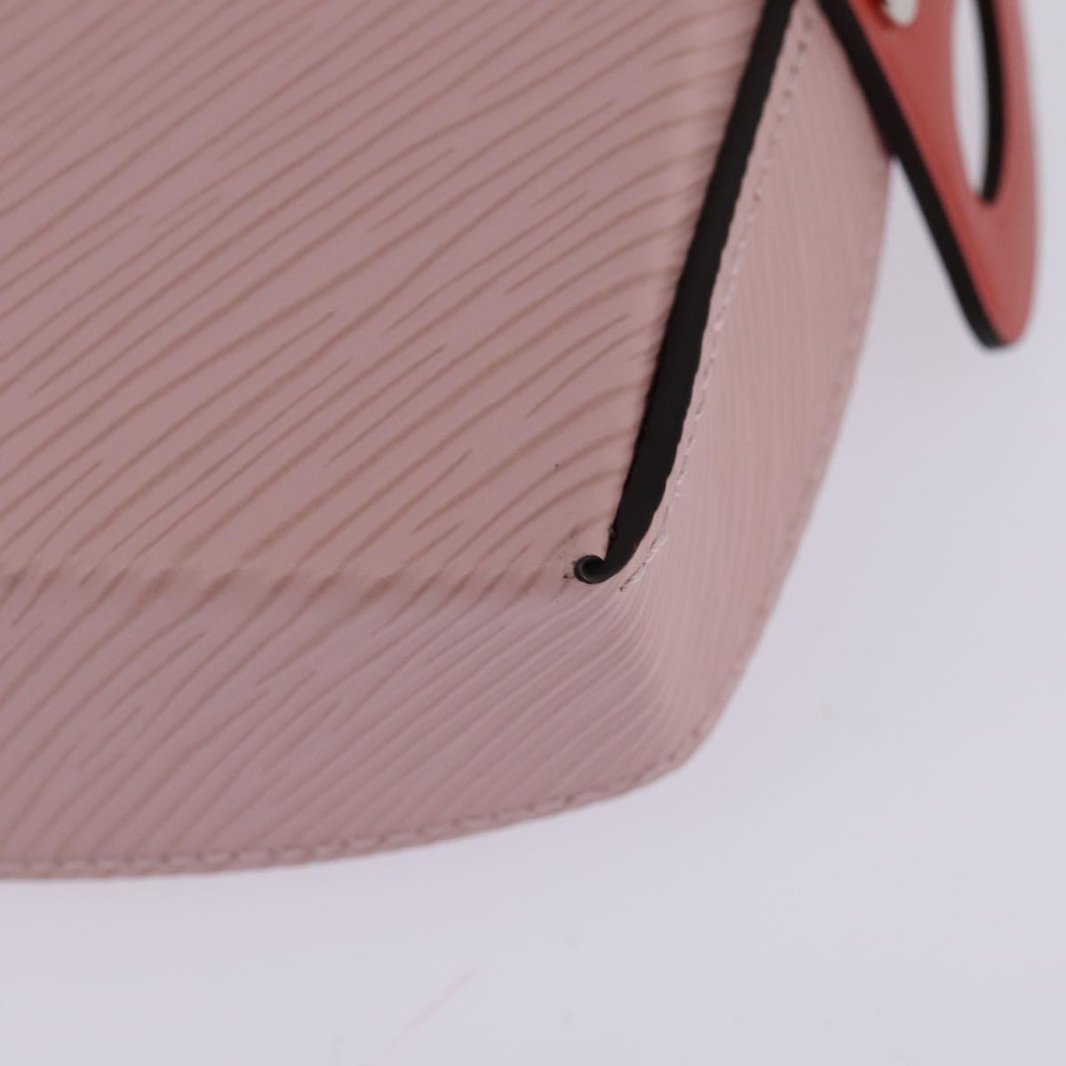 LOUIS VUITTON Epi tray Vid Posh Accessory Case Red Rose claire LV Auth 143994