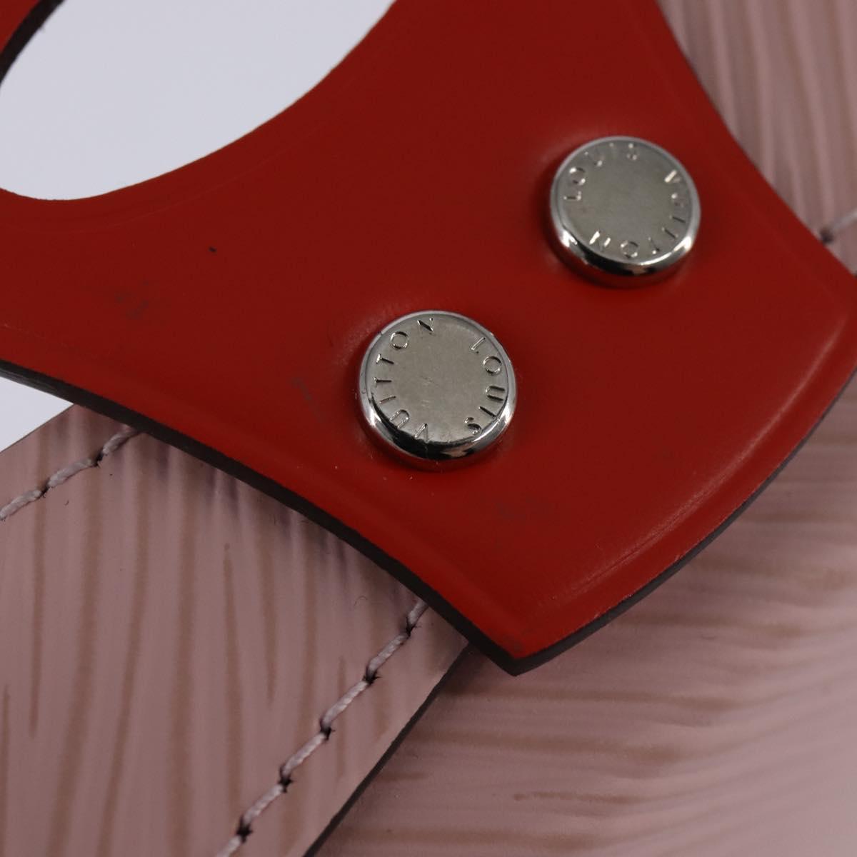 LOUIS VUITTON Epi tray Vid Posh Accessory Case Red Rose claire LV Auth 143994