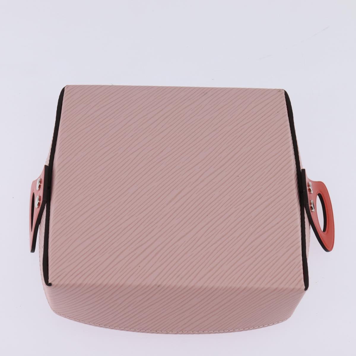 LOUIS VUITTON Epi tray Vid Posh Accessory Case Red Rose claire LV Auth 143994