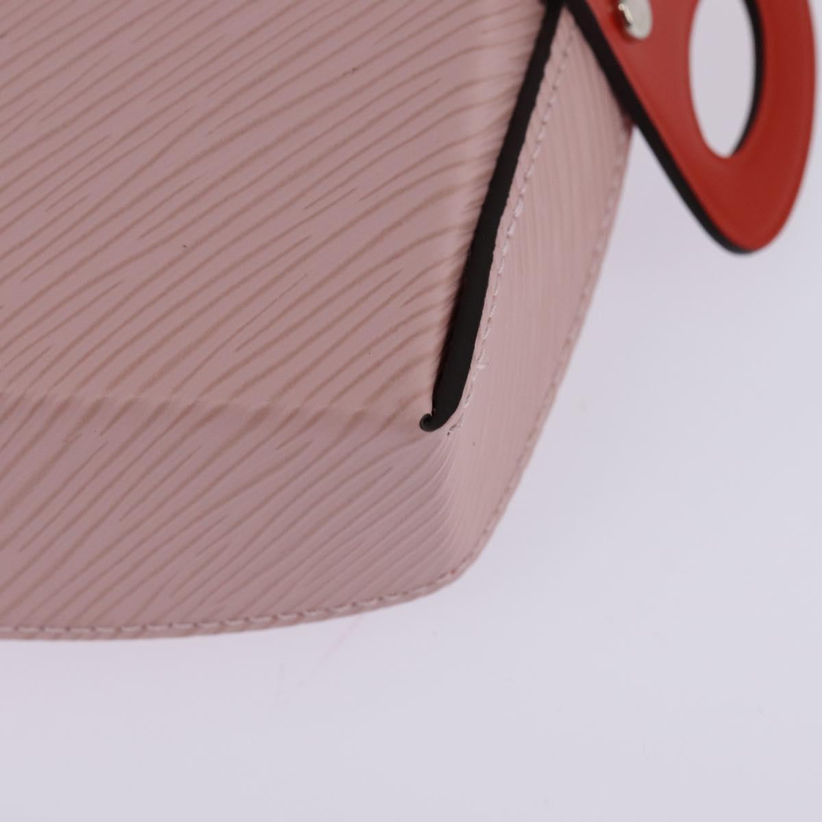LOUIS VUITTON Epi tray Vid Posh Accessory Case Red Rose claire LV Auth 143994