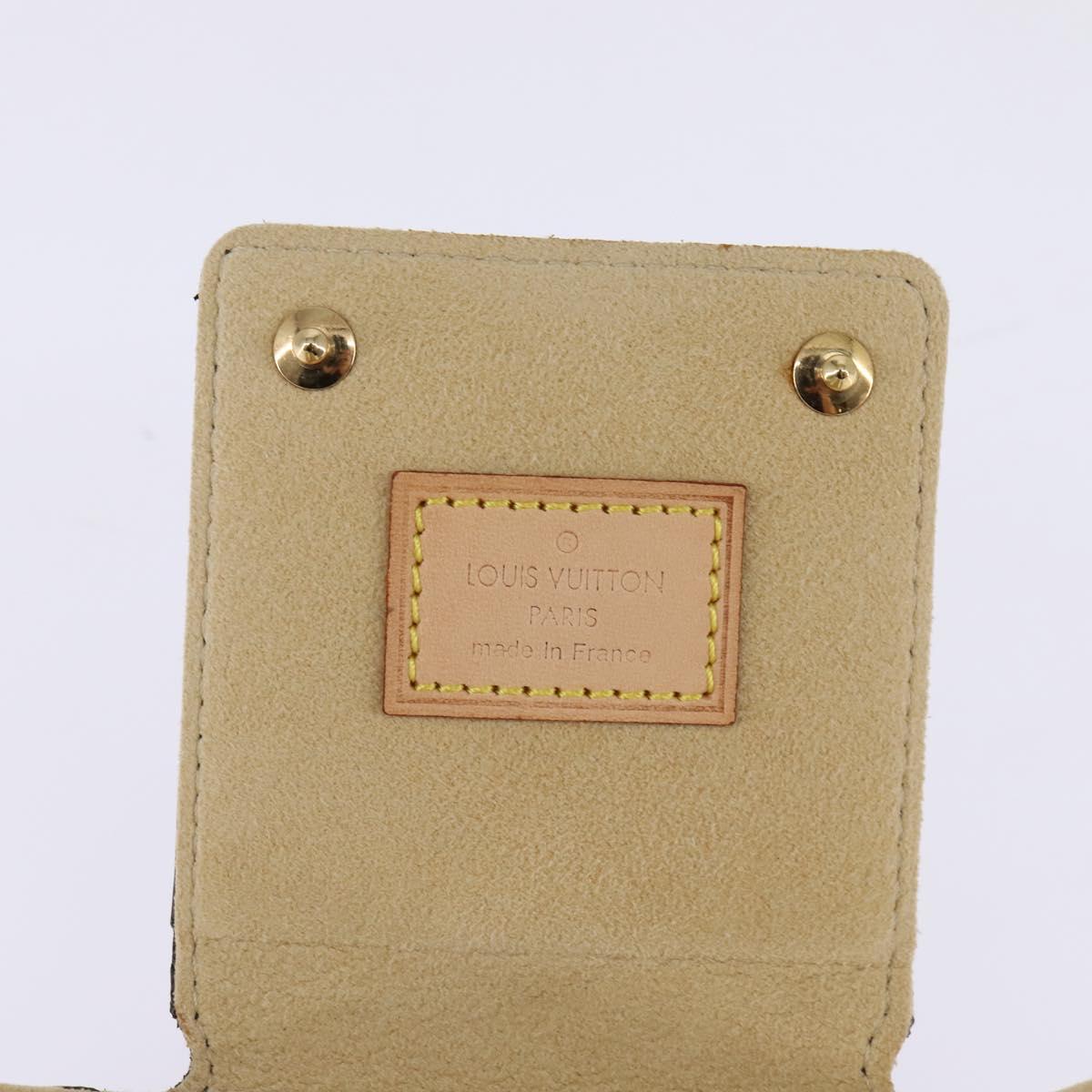 LOUIS VUITTON Monogram Jewelry Case Jewelry Box LV Auth 143995