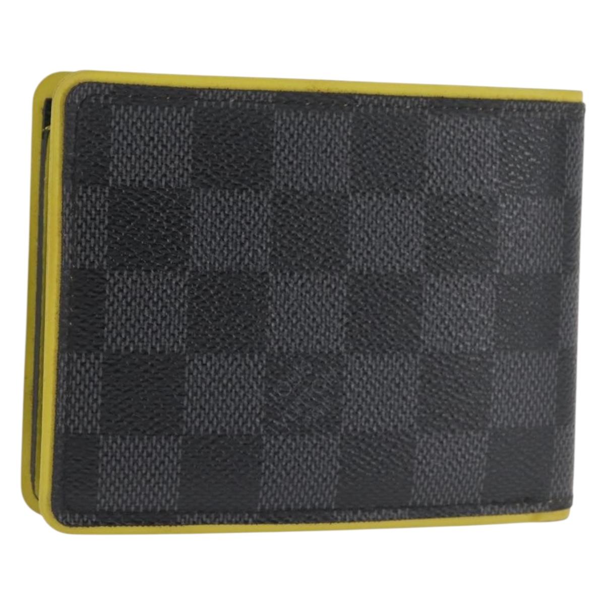 LOUIS VUITTON Damier Graphite Portefeuille Multripru Wallet N63258 Auth 143997