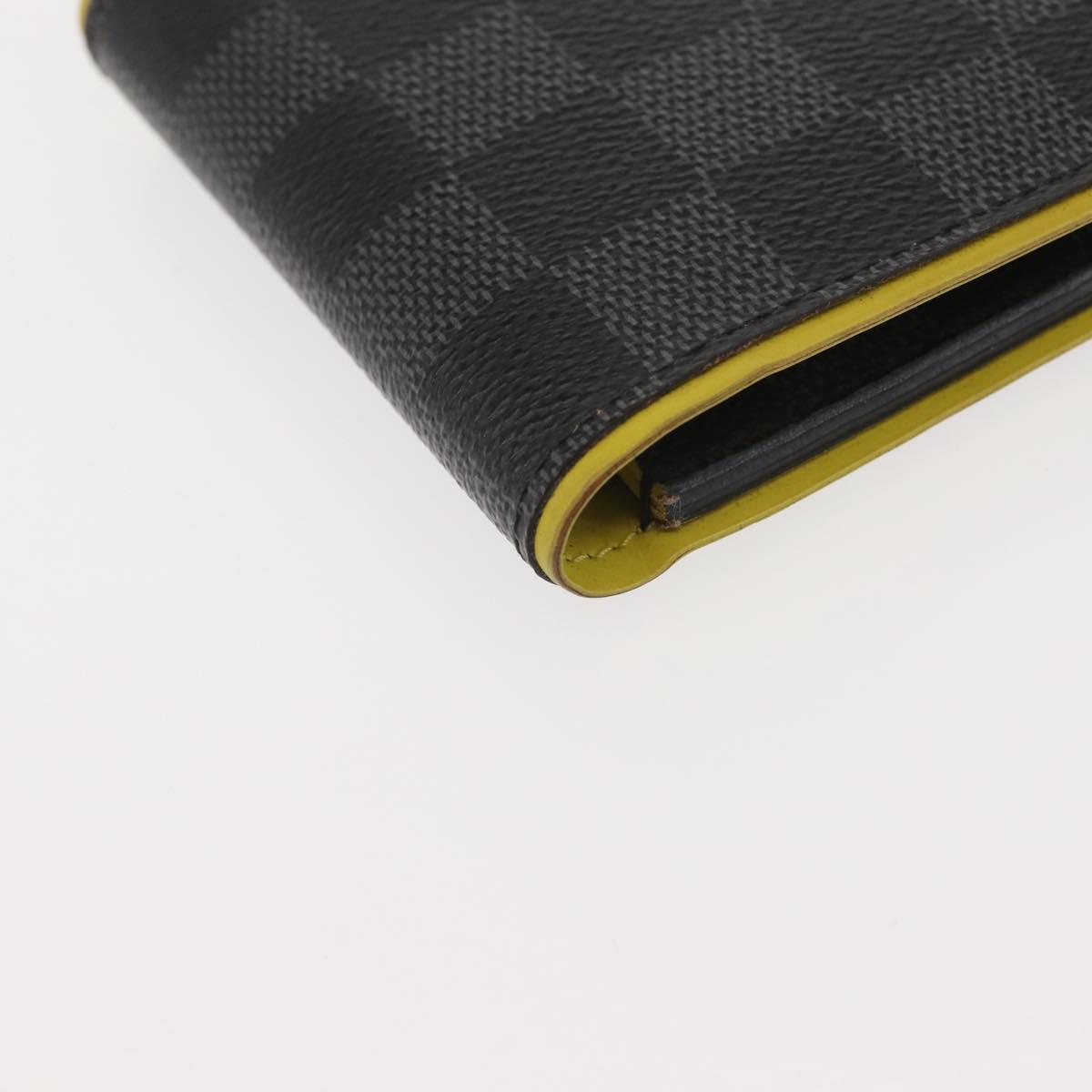 LOUIS VUITTON Damier Graphite Portefeuille Multripru Wallet N63258 Auth 143997