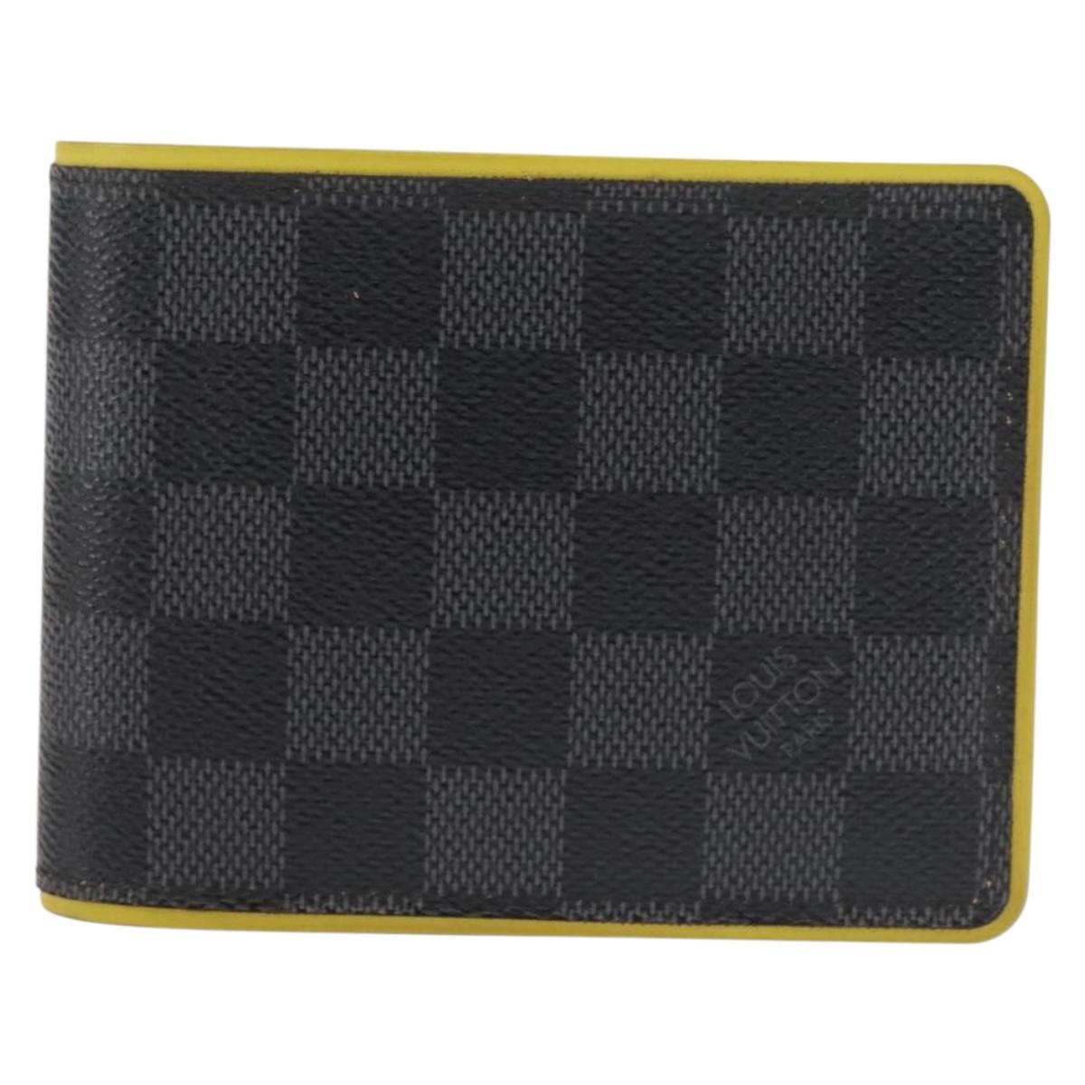 LOUIS VUITTON Damier Graphite Portefeuille Multripru Wallet N63258 Auth 143997
