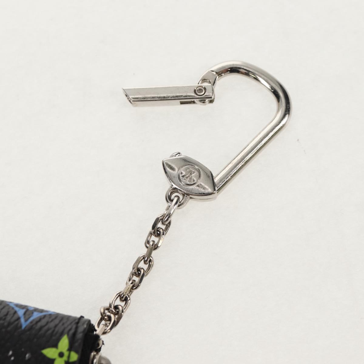 LOUIS VUITTON Multicolor Pochette Cles Coin Purse Black M13664 LV Auth 143998SM