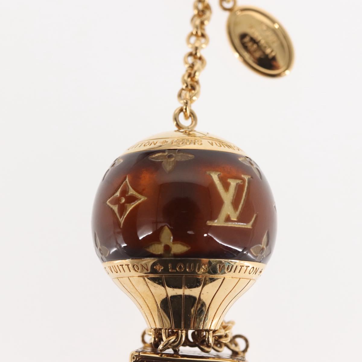 LOUIS VUITTON BijouxSac Montgolfier Charm metal Gold M66370 LV Auth 143999
