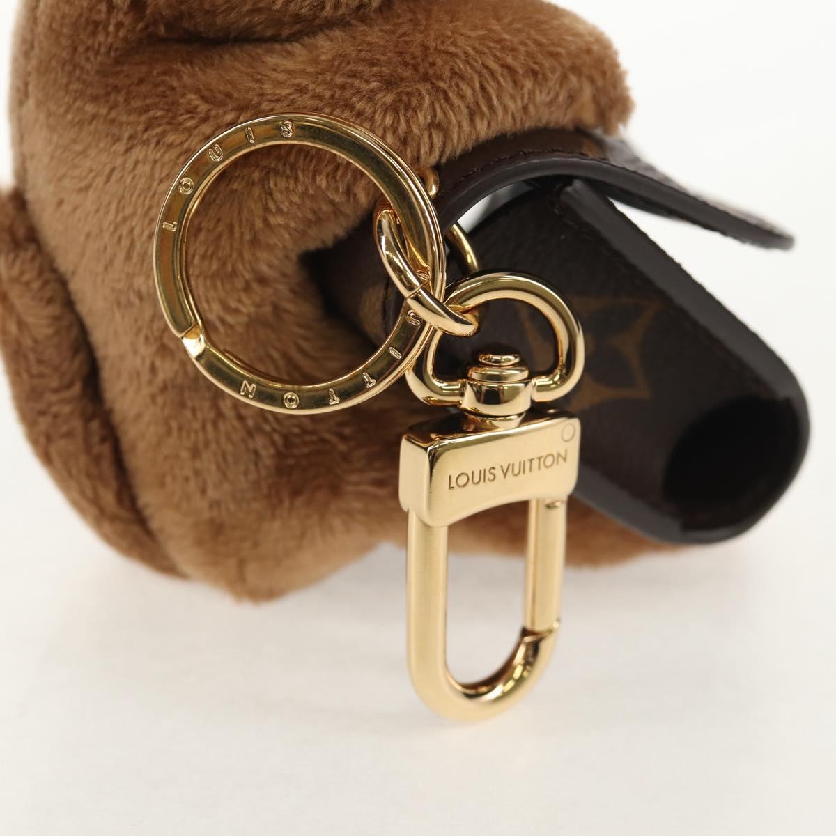 LOUIS VUITTON Monogram LV Cute Monogram Charm Brown M01561 LV Auth 144001SM