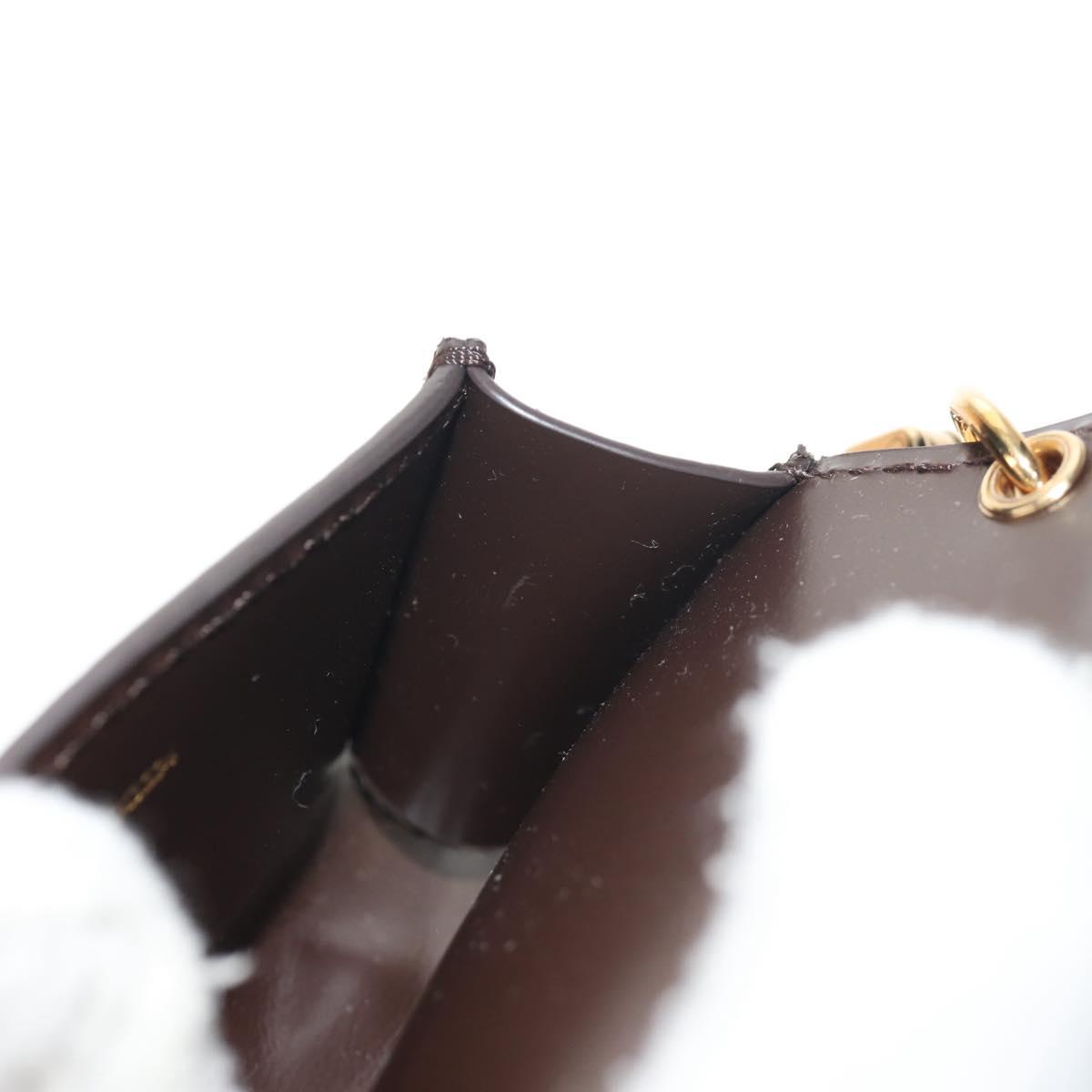 LOUIS VUITTON Monogram LV Cute Monogram Charm Brown M01561 LV Auth 144001SM